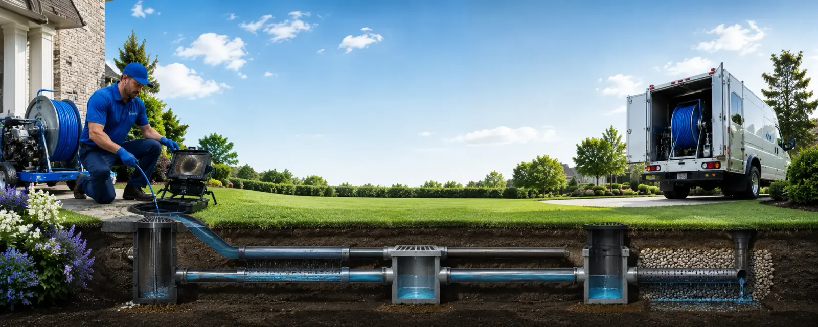 Outdoor drain cleaning information for Casco, MI